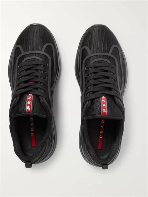 prada cuo|prada america's cup low top black mesh.